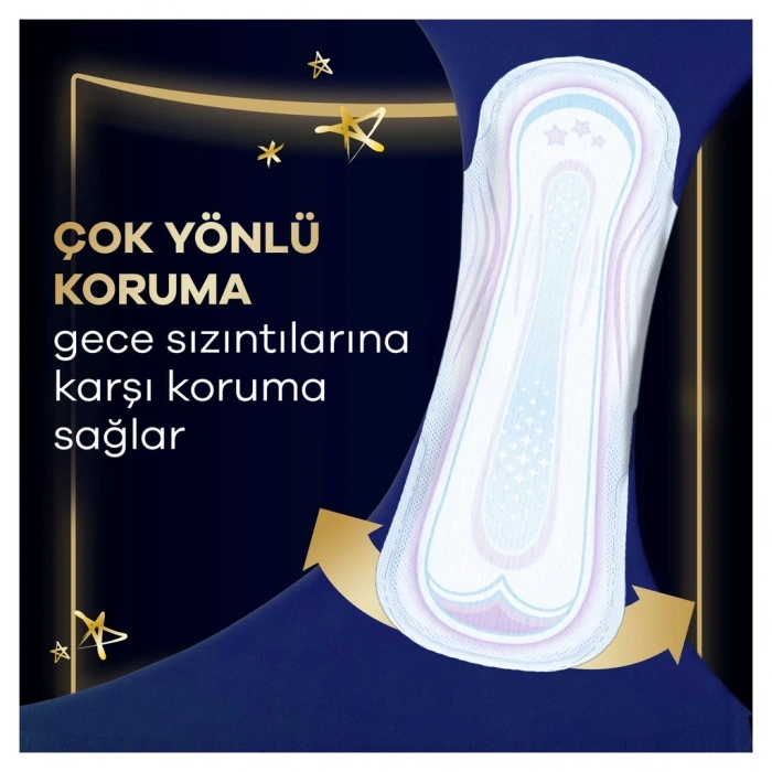 Orkid Ultra Gece Extra Plus (Boy 5) Gece Extra Plus Hijyenik Ped 14 Adet
