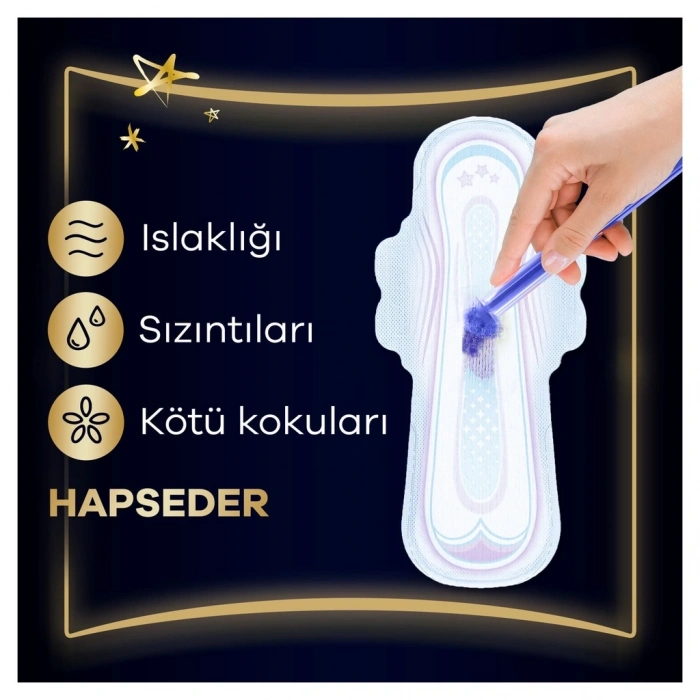 Orkid Ultra Gece Extra Plus (Boy 5) Gece Extra Plus Hijyenik Ped 14 Adet