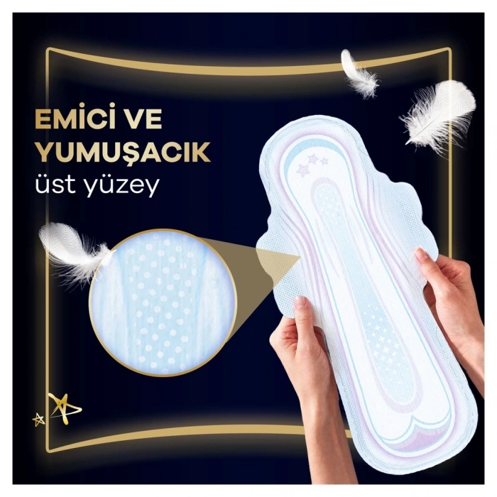 Orkid Ultra Gece Extra Plus (Boy 5) Gece Extra Plus Hijyenik Ped 14 Adet