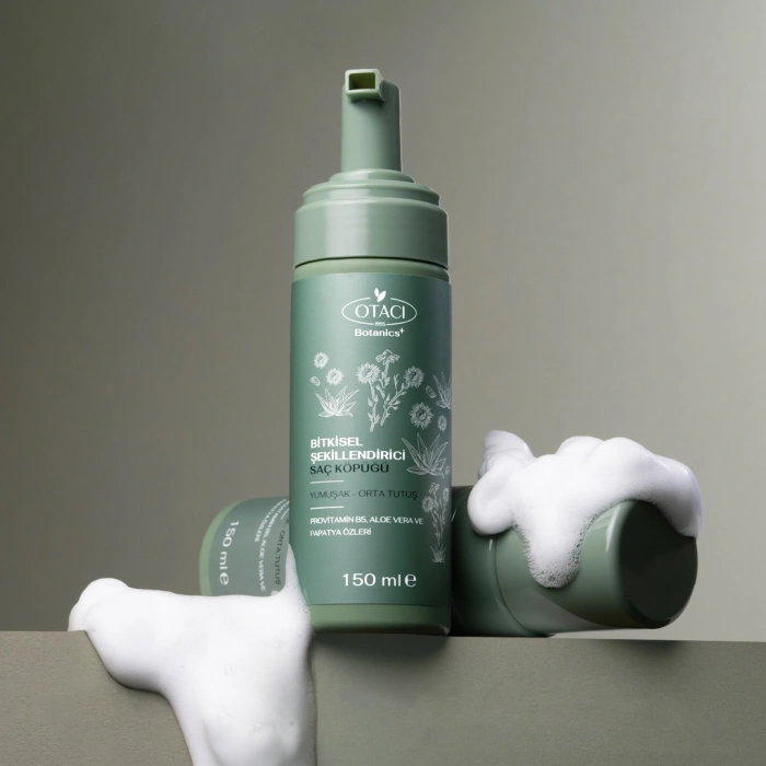 Otacı Botanics Bitkisel Şekillendirici Saç Köpüğü 150 ml (Yumuşak & Orta Tutuş)