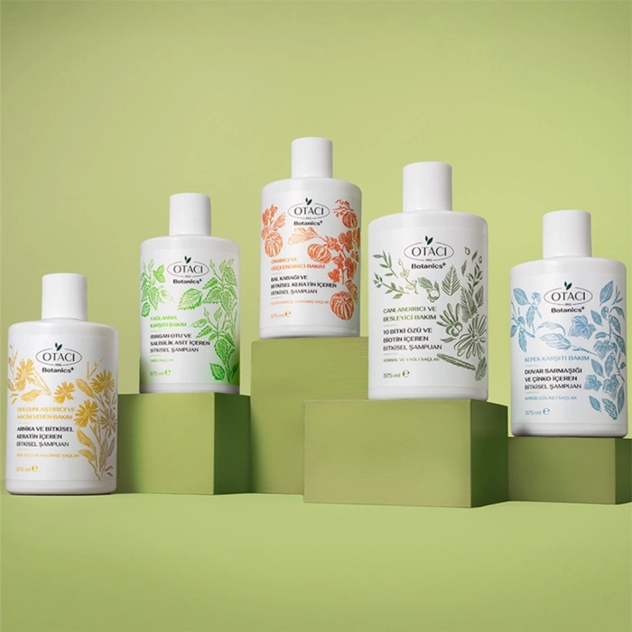 Otacı Botanics+ Canlandırıcı Bitkisel Bakım Şampuanı 10 Bitki ve Biotin 375 ml