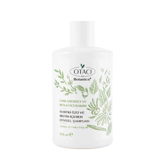Otacı Botanics+ Canlandırıcı Bitkisel Bakım Şampuanı 10 Bitki ve Biotin 375 ml