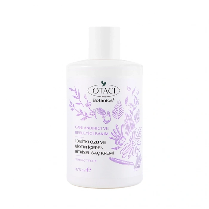 Otacı Botanics+ Canlandırıcı Bitkisel Saç Bakım Kremi 10 Bitki ve Biotin 375 ml
