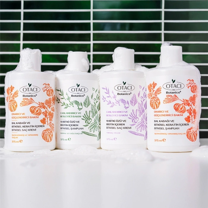 Otacı Botanics+ Canlandırıcı Bitkisel Saç Bakım Kremi 10 Bitki ve Biotin 375 ml