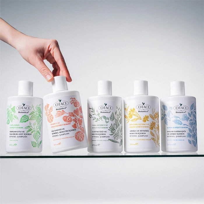 Otacı Botanics+ Dolgunluk ve Hacim Veren Bitkisel Bakım Şampuanı Bitkisel Keratin ve Arnika 375 ml