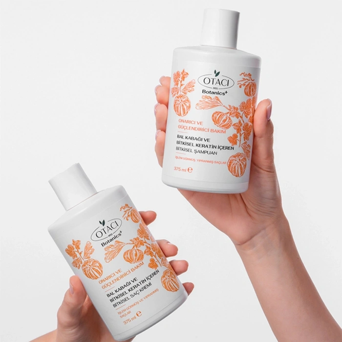 Otacı Botanics+ Onarıcı ve Güçlendirici Bitkisel Saç Bakım Kremi Bal Kabağı ve Bitkisel Keratin 375