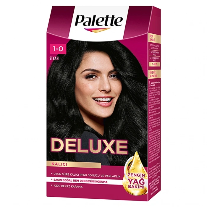 Palette Deluxe Saç Boyası 1-0 Siyah