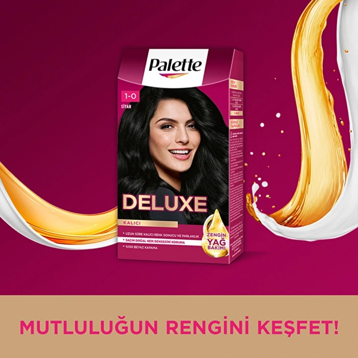 Palette Deluxe Saç Boyası 1-0 Siyah
