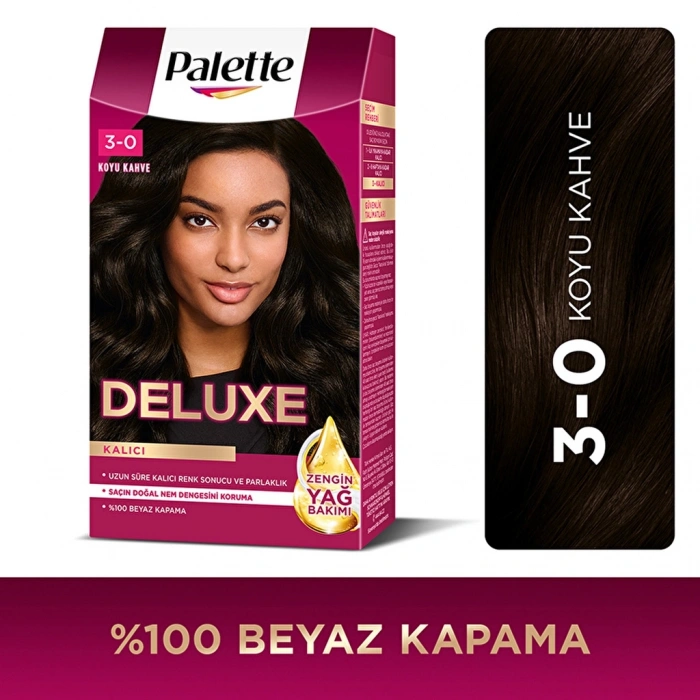 Palette Deluxe Saç Boyası 3-0 Koyu Kahve