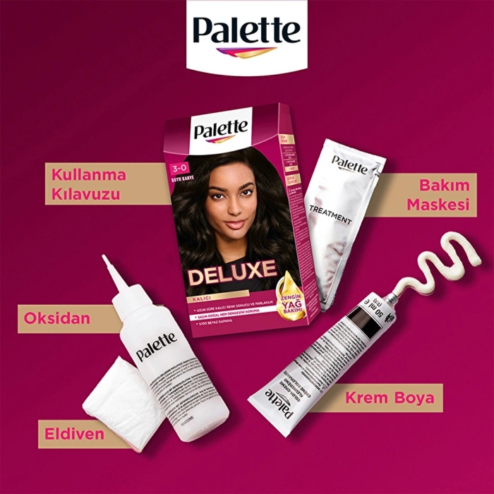 Palette Deluxe Saç Boyası 3-0 Koyu Kahve