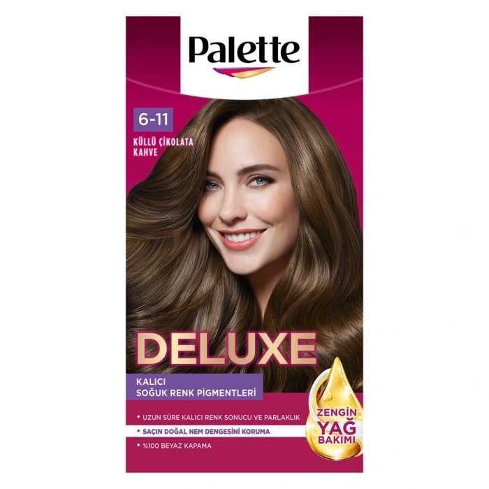 Palette Deluxe Saç Boyası 6-11 Küllü Çikolata Kahve
