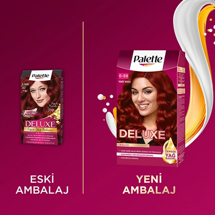 Palette Deluxe Saç Boyası 6-888 Yakut Kızılı