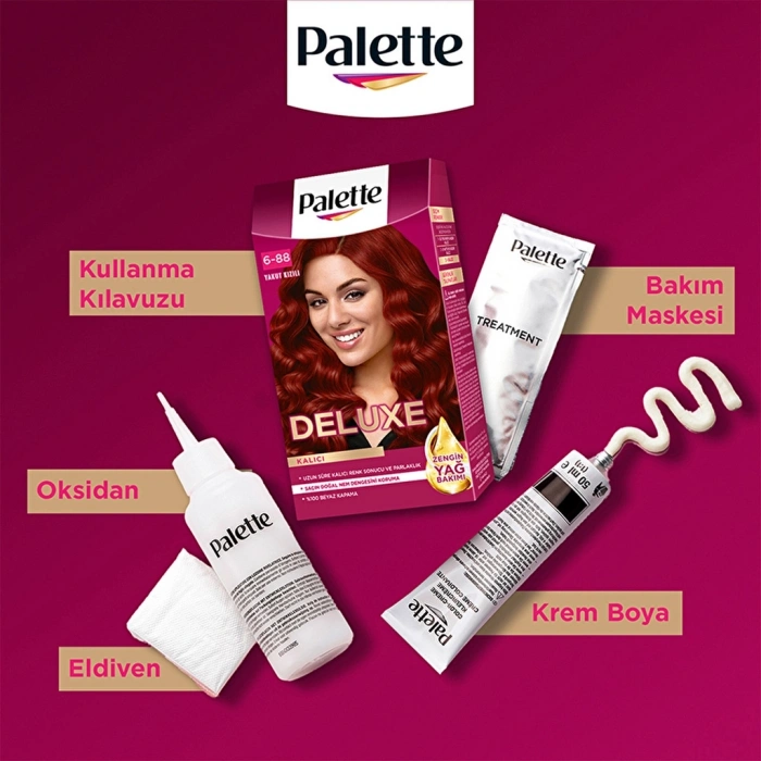 Palette Deluxe Saç Boyası 6-888 Yakut Kızılı
