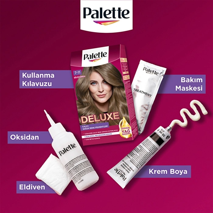 Palette Deluxe Saç Boyası 7-11 Küllü Kumral