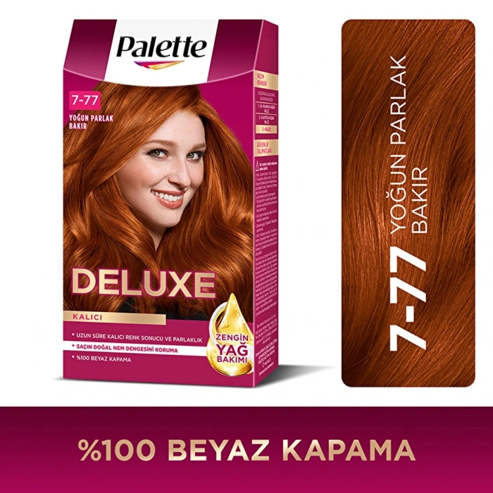 Palette Deluxe Saç Boyası 7-77 Yoğun Parlak Bakır