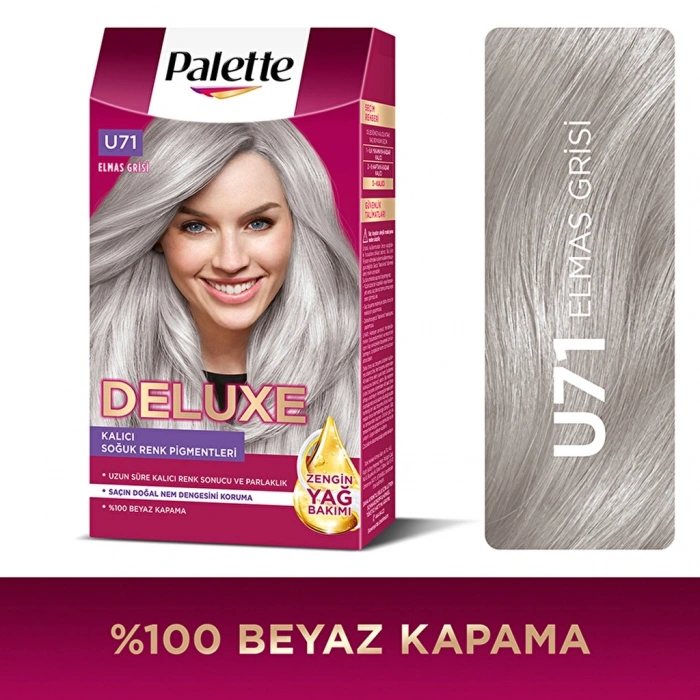 Palette Deluxe Saç Boyası U71 Elmas Grisi
