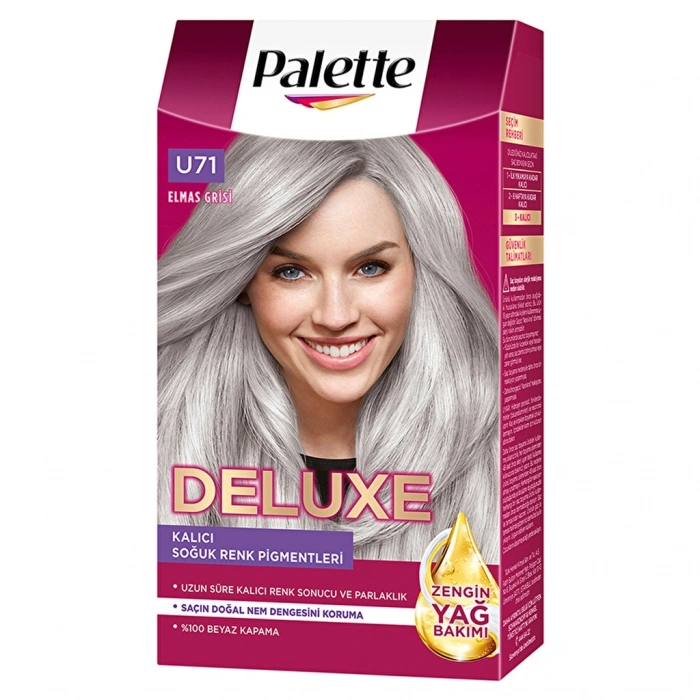 Palette Deluxe Saç Boyası U71 Elmas Grisi