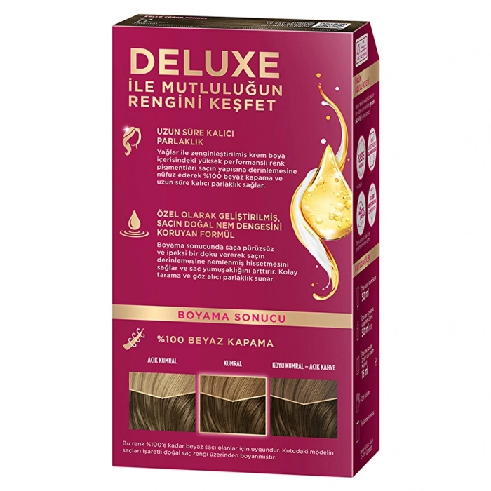 Palette Deluxe Yoğun Renkler Saç Boyası 7-3 Küllü Yoğun Kumral