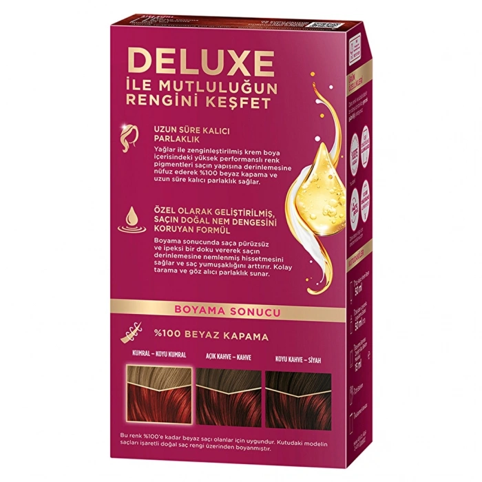Palette Deluxe Yoğun Renkler Saç Boyası 7-887 Ateş Kızılı