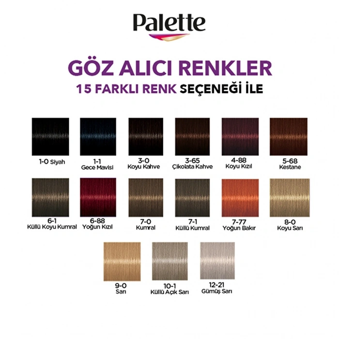 Palette Göz Alıcı Renkler Renk Açıcı 12-21 Gümüş Sarı