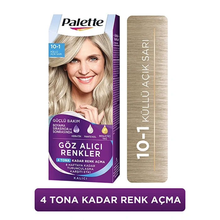 Palette Göz Alıcı Renkler Saç Boyası 10-1 Küllü Açık Sarı
