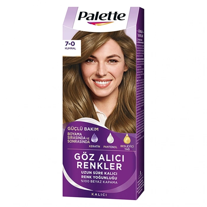 Palette Göz Alıcı Renkler Saç Boyası 7-0 Kumral