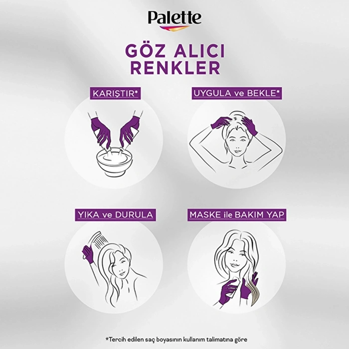 Palette Göz Alıcı Renkler Saç Boyası 7-77 Yoğun Bakır