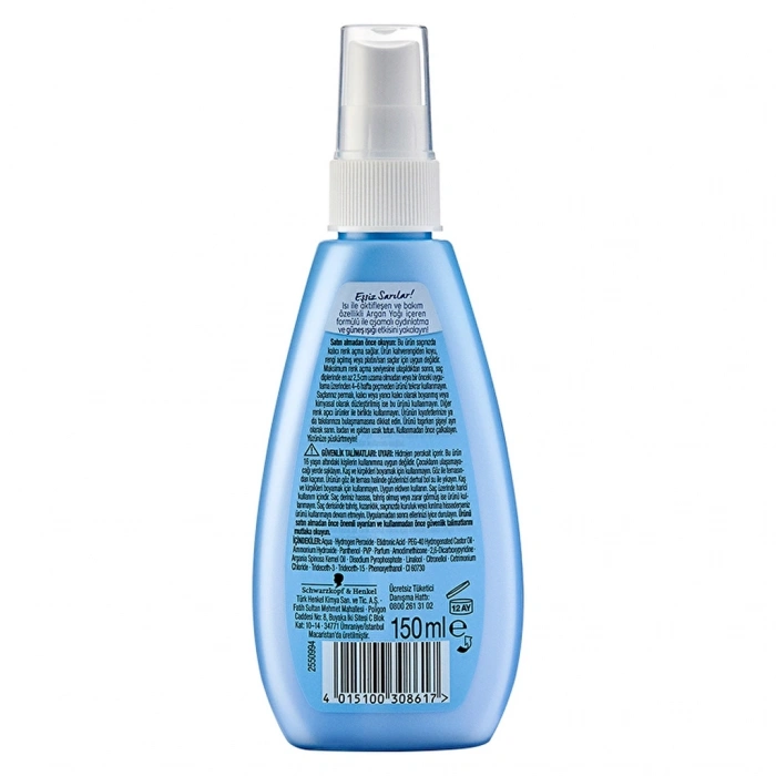 Palette Kalıcı Doğal Renkler Renk Açıcı Sprey 150 ml