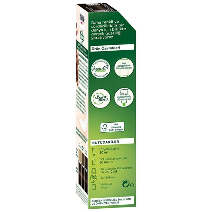 Palette Kalıcı Doğal Renkler Saç Boyası 3-0 Koyu Kahve