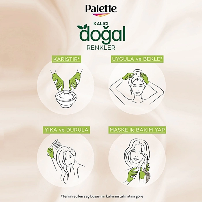 Palette Kalıcı Doğal Renkler Saç Boyası 7-60 Fındık Kahve