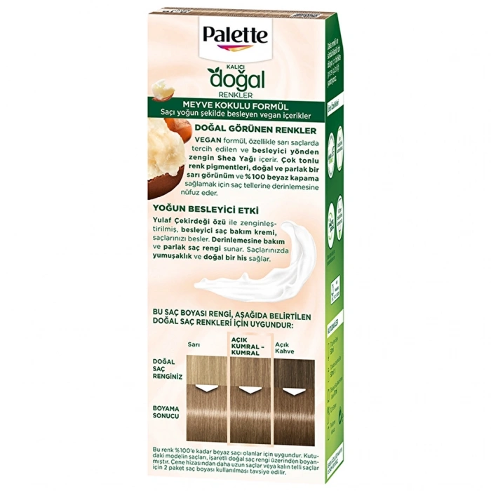 Palette Kalıcı Doğal Renkler Saç Boyası 8-16 Küllü Sarı