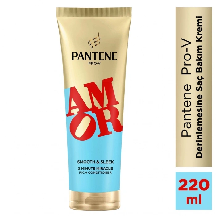 Pantene Amor Yumuşak ve Pürüzsüz 3 Dakikalık Mucize Saç Bakım Kremi 220 ml