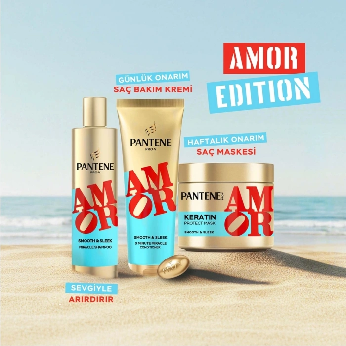 Pantene Amor Yumuşak ve Pürüzsüz 3 Dakikalık Mucize Saç Bakım Kremi 220 ml