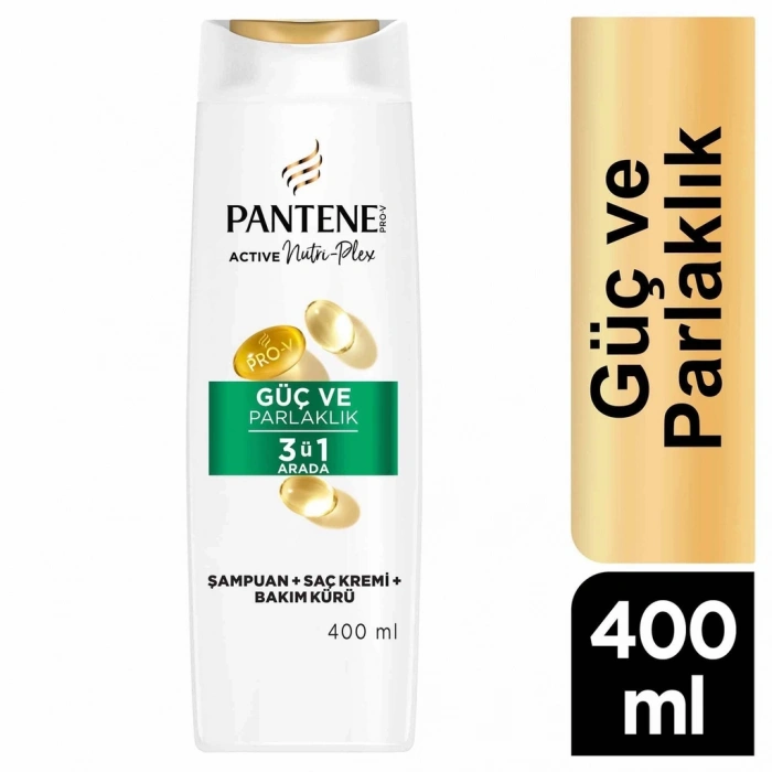 Pantene Güç & Parlaklık 3ü 1 Arada Şampuan 400 ml