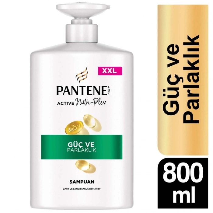Pantene Güç ve Parlaklık Şampuan 800 ml