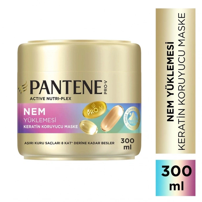 Pantene Kesintisiz Nem Takviyesi Keratin Koruyucu Maske 300 ml