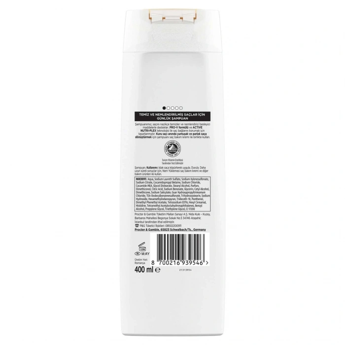 Pantene Kesintisiz Nem Takviyesi Şampuan 400 ml