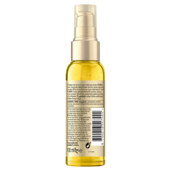 Pantene Pro-V Derinlemesine Nemlendirme Hindistan Cevizi Özlü Saç Bakım Yağı 100 ml