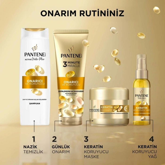 Pantene Pro-V E Vitaminli Keratin Koruyucu Yoğun Onarıcı Saç Bakım Yağı 100 ml