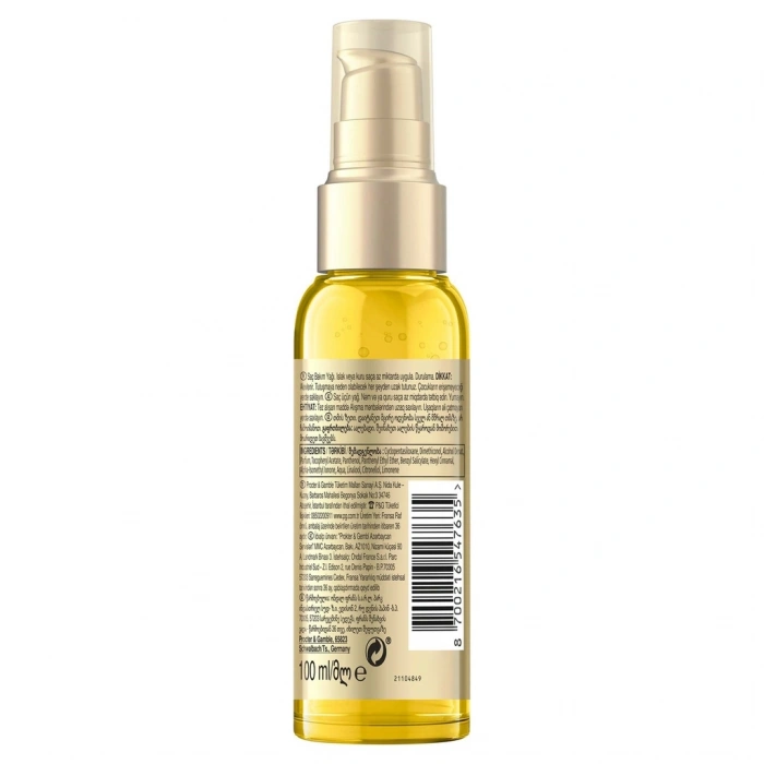 Pantene Pro-V E Vitaminli Keratin Koruyucu Yoğun Onarıcı Saç Bakım Yağı 100 ml