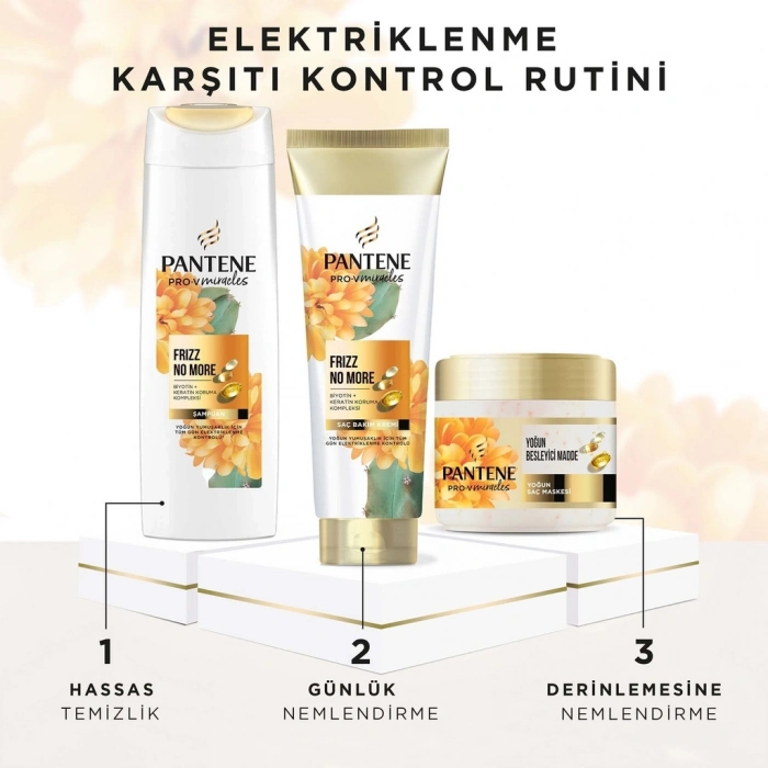 Pantene Pro-V Miracles Frizz No More Kıvırcık Saçlar İçin Maske 300 ml