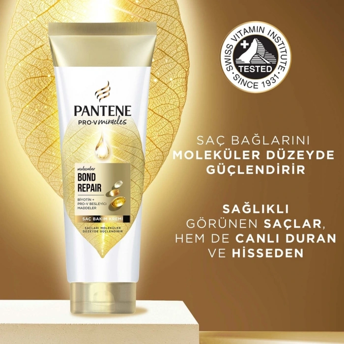 Pantene Pro-V Miracles Molecular Bond Repair Saç Bakım Kremi Yıpranmış Saçlar İçin 160 ml