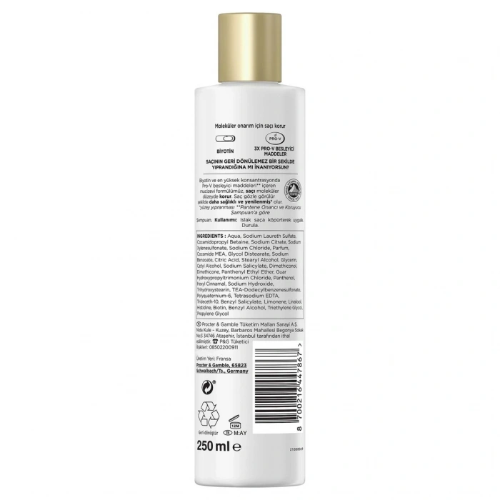 Pantene Pro-V Miracles Molecular Bond Repair Şampuan Yıpranmış Saçlar İçin 250 ml