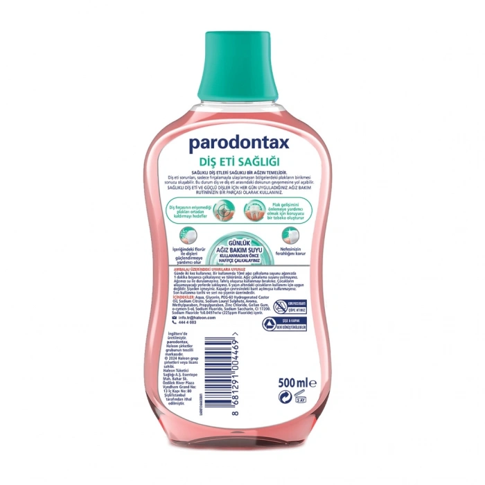 Parodontax Nane Ferahlığı Ağız Bakım Suyu 500 ml
