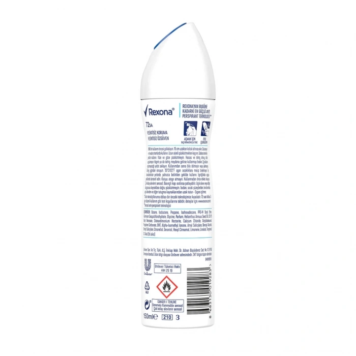 Rexona Kadın Sprey Deodorant Cotton Dry 72 Saat Kesintisiz Koruma 150 ml