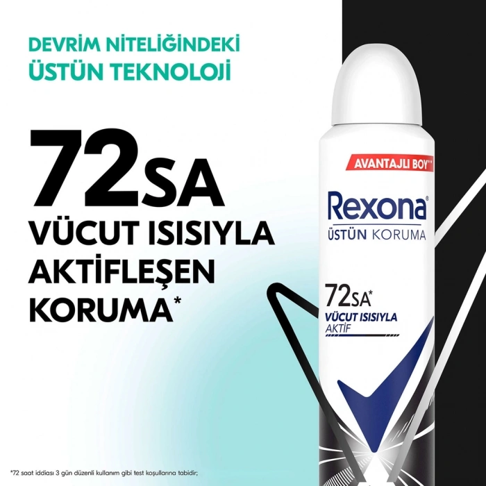 Rexona Kadın Sprey Deodorant Invisible 72 Saat Kesintisiz Koruma 200 ml