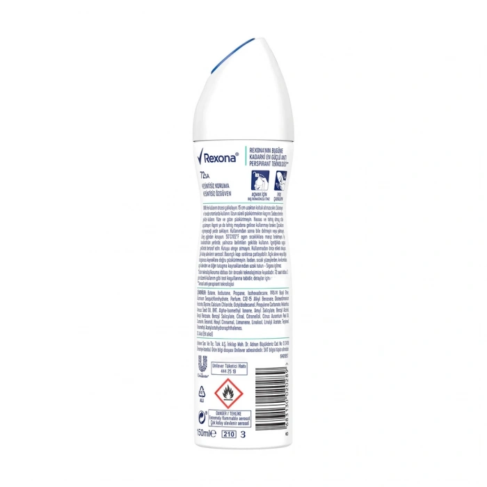 Rexona Kadın Sprey Deodorant Invisible Fresh 72 Saat Kesintisiz Koruma 150 ml