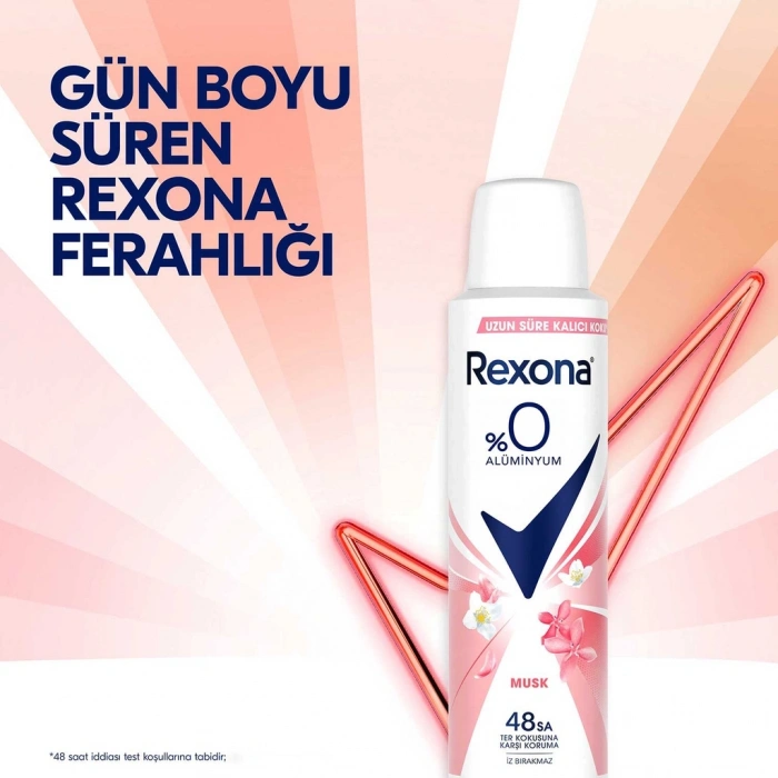 Rexona Kadın Sprey Deodorant Musk %0 Alüminyum 150 ml
