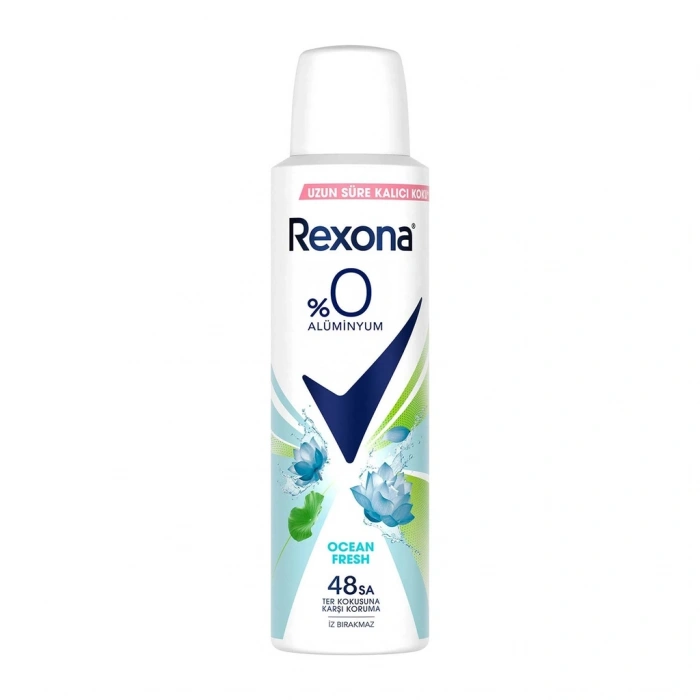 Rexona Kadın Sprey Deodorant Ocean Fresh %0 Alüminyum 150 ml