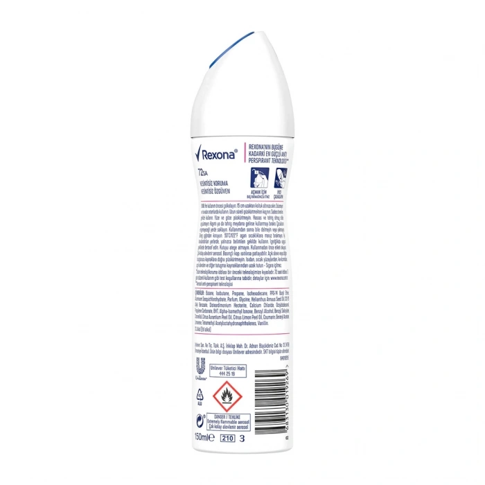 Rexona Kadın Sprey Deodorant Sexy Bouquet 72 Saat Kesintisiz Koruma 150 ml